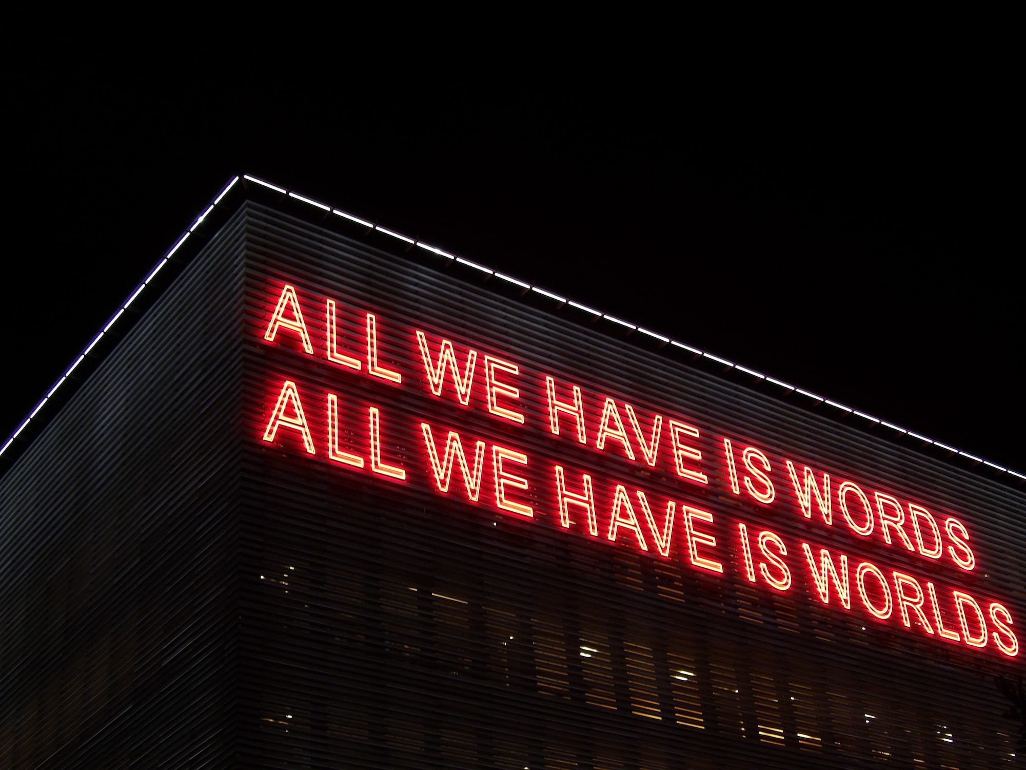 Words Are All We Have